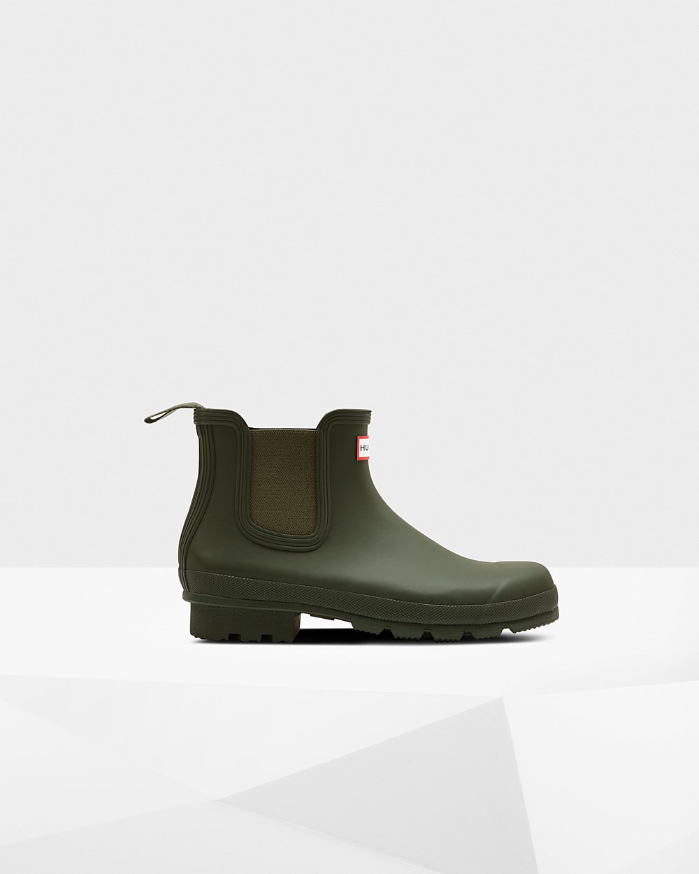 Hunter Original Chelsea Boots - Online Store Mens Dark Olive - NCYAQB831